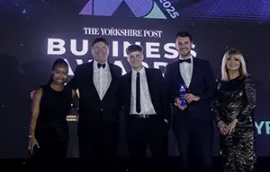 The Burgess Pet Care Team at the Yorkshire Post Business Awards.