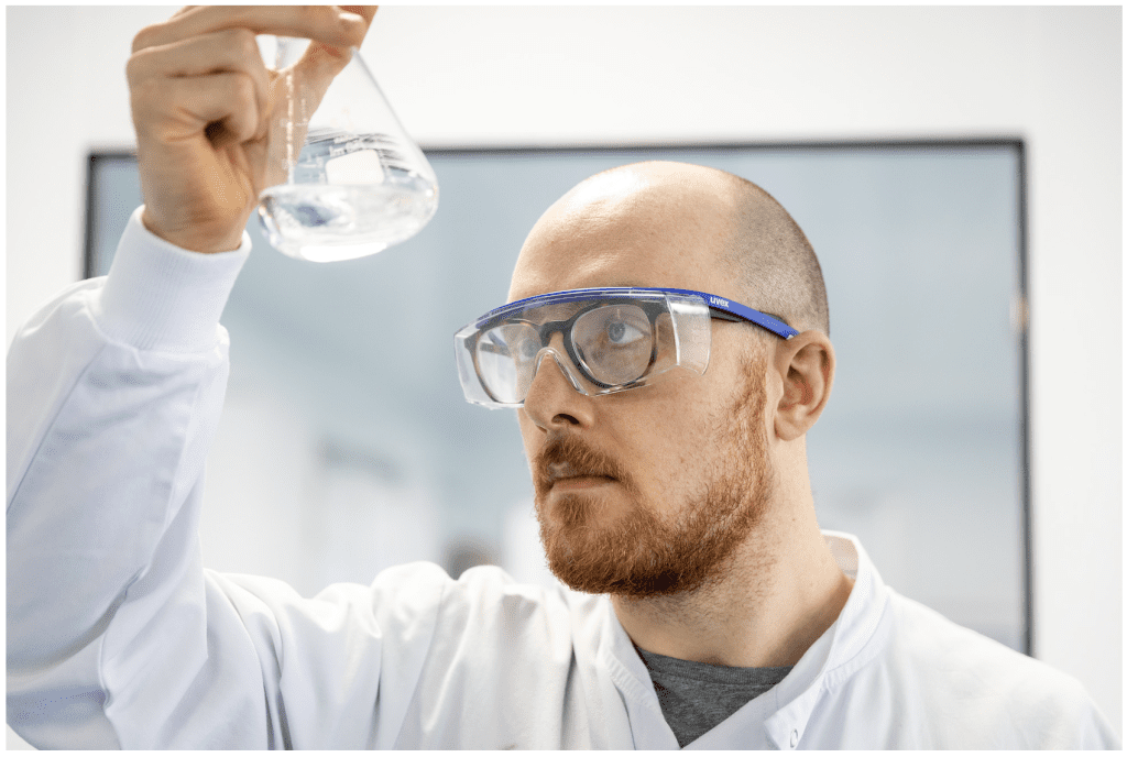 man in lab